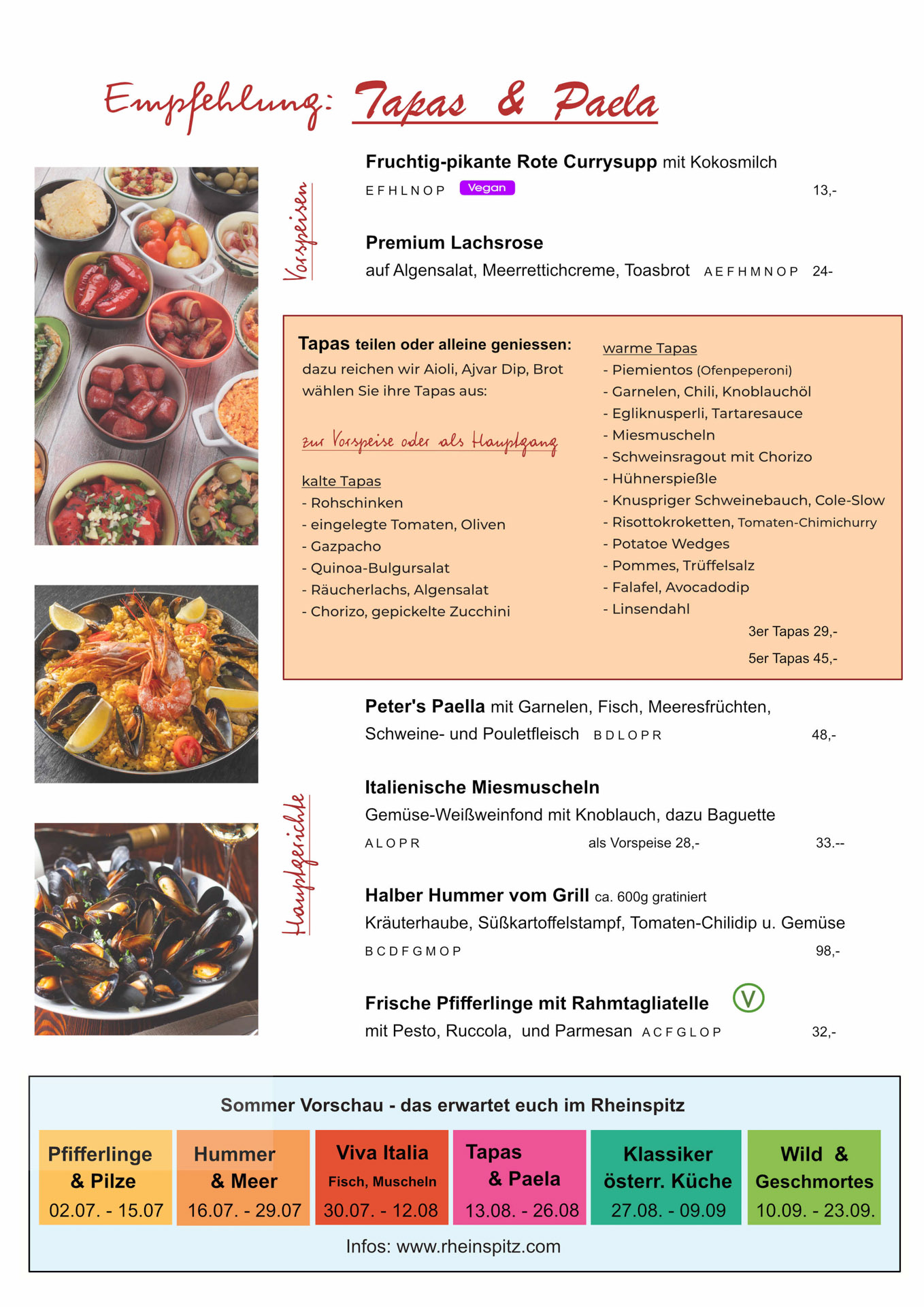 Tapas und Paela Empfehlung